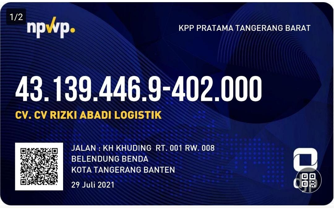 NPWP 1 NPWP 1